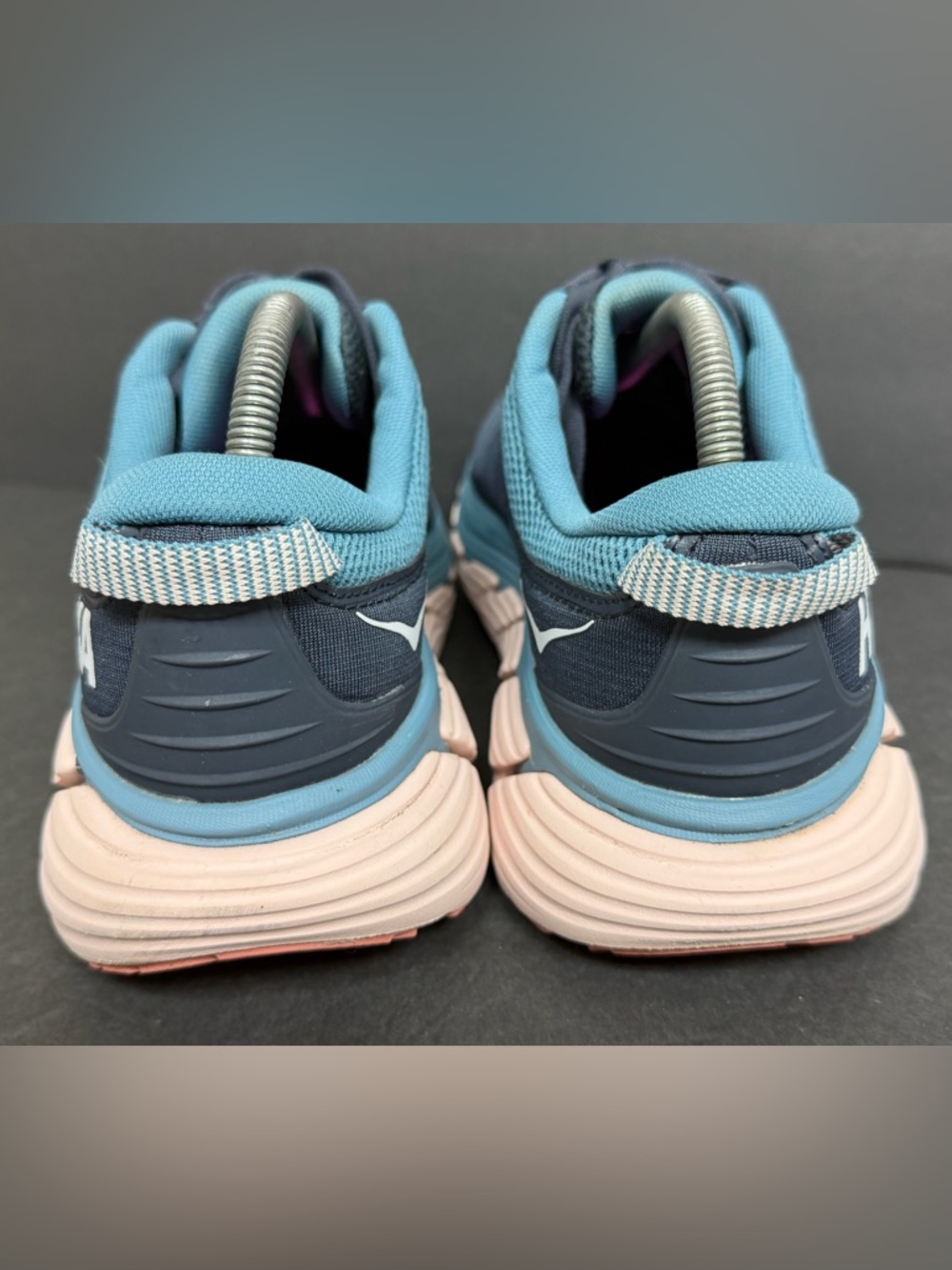 Hoka One One Gaviota 3 Women's 9.5 B Ombre Blue Rosette Running Sneaker Shoe EUC - Picture 7 of 11